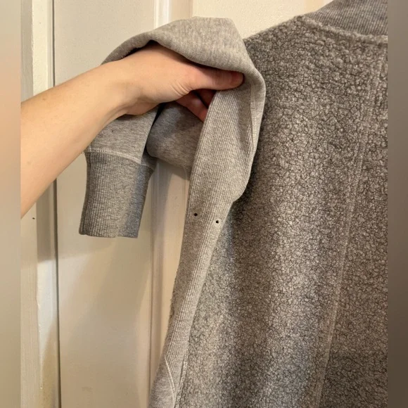 Lululemon Stand Out Sherpa Jacket Heathered Core Light Grey / Silver Drop - Picture 6 of 15